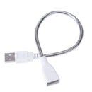 USB Male to Female Extension LED Light Adapter Cable Metal Flexible Tube Newly