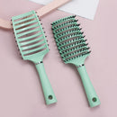 Scalp Massage Comb Bristle Women Curly Hair Detangle Brush Salon (Green) Newly