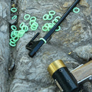 20/50pcs Outdoor Camping Tent Nail Multifunctional Silicone Fluorescent Rings