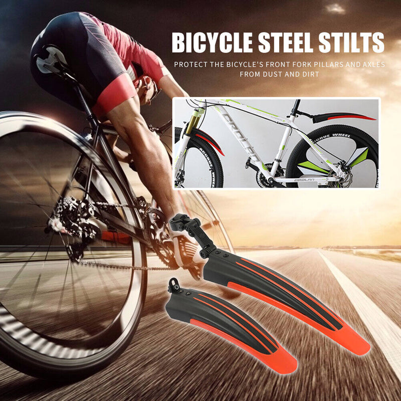 2pcs Bicycle Splash Fender Guard MTB Bike Rear Front Mudguard Cycling Equipme