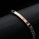 Women Love Bangle Jewelry Stainless Steel Couple Bracelets Her King His Queen