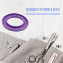 DIY Portable Bobbin Holder Silicone Round Sewing Needles Saver (Purple) Newly