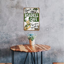 Home Weatherproof Retro Chic Italian Hot Cocoa Sign Iron Painting Wall Drawing