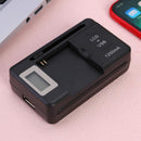 SS-5 2-Inch 1 Universal Battery Charger Wall Travel Fast Charging Charger with LCD