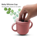 Portable Baby Silicone Cup BPA-Free Leakproof Storage Snack Bottle (Red) Newly