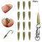 with Fishing Hook Sleeve Tail Rubber Cone Fishing Accessories Micro Carp