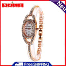 Woman Rhinestone Quartz Wristwatches Luxury Women's Simple Watch Bracelet