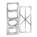 Windows Shape Carbon Steel Cutting Die Stencil Scrapbooking Embossing Card S6Y4