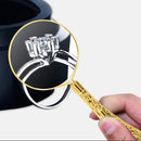 Reading Inspection Jewelry Loupe Carved Handheld Magnifier Magnifying Glass Lens
