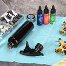 250mL Aluminum Professional Tattoo Bottle Permanent Makeup Sprayer (Black) Newly