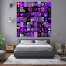 Wall Collage Kit 70 Pack Aesthetic Postcards Pictures Collages (Purple) Newly