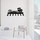 #A Multifunctional Metal Key Rack Wall Decorative Key Hat Organizer with Hooks