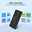 USB Hub HD Kvm Switch Plug And Play for pc Computer Printer Keyboard Mouse