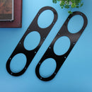 2pcs Universal Car Rear Bumper Race Air Diversion Diffuser Panels (Black)