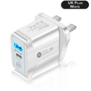 Charge Mobile Phone Charger Phone Adapter Quick Charge USB Charger UK Plug