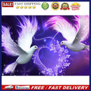 5D DIY Full Drill Square Diamond Painting Pigeon Love Cross Stitch Mosaic
