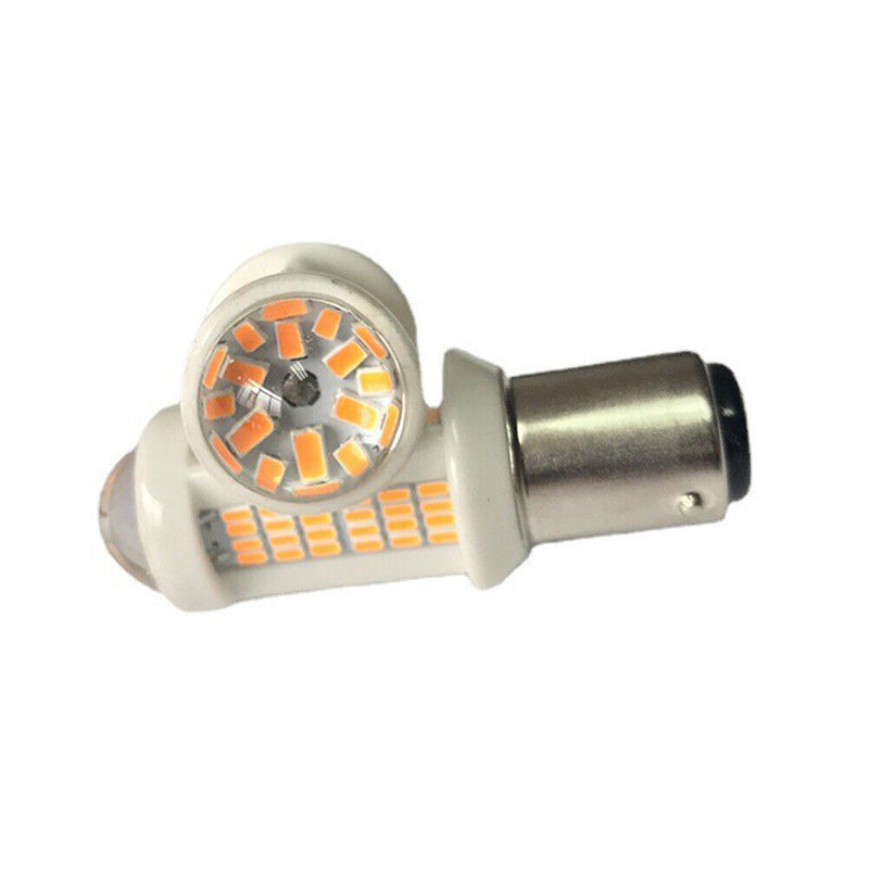 #A 2pcs 126SMD LED Turn Brake Lamp Ceramic Auto Turn Headlights Lighting Parts