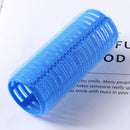 Self Grip Hair Rollers DIY Hairdressing Self-Adhesive Curling Rod (Blue) Newly