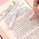 Line Highlighters Markers Pen Integrated Curve Highlighter Pen Multiple Shapes