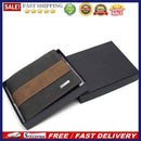 Multi-Function Men Money Purse Casual PU Hit Color Card Holder Short Mini Wal