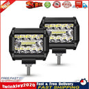 2pcs 12V 24V LED Bar 4 Inch 60W 20LED Spot Flood Combo LED Work Light Lamp Newly