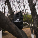 Outdoor Hiking Kits Storage Bag Camping Nail Wind Rope Buckle Pouch (Black)