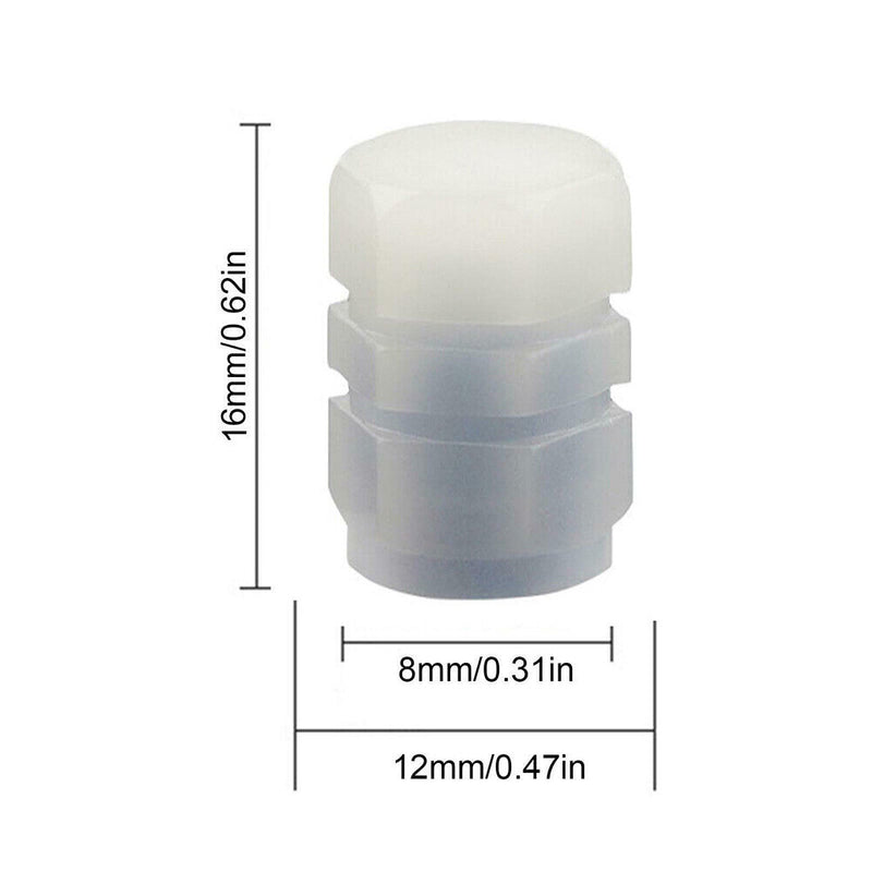 Luminous Stem Cover Tire Valves Caps Universal Valves Nozzles (2pcs Blue)