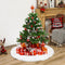 Pure White Hairy Christmas Plush Tree Skirt Home Party Decor Crafts (90cm)