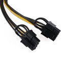 Module 6Pin Male to Dual 8pin Female Power Adapter Cable Connector Video Card