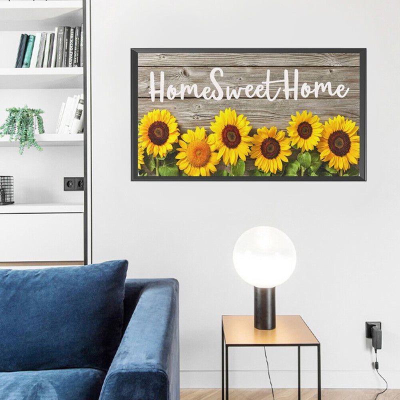 Sweet Home Oil Paint By Numbers Kits Canvas DIY Hand Painted Wall Picture
