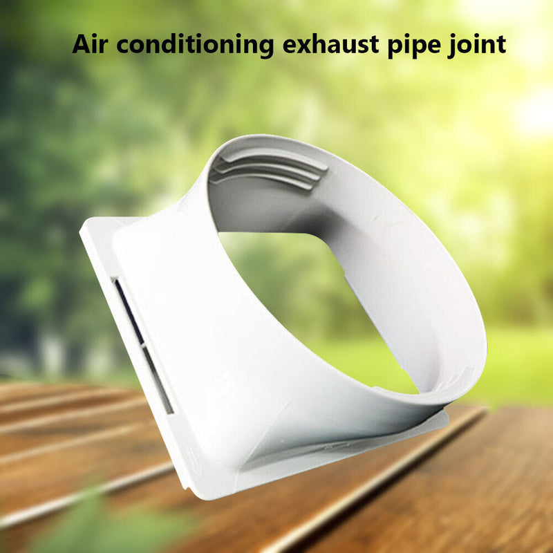 Square Portable Air Conditioner Exhaust Duct Interface Pipe Tube Connector Newly