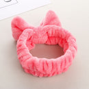 Soft Head Wraps Women Bow Hair Band Coral Fleece Makeup Headbands Wash Face