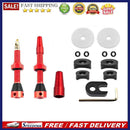 2pcs Bike Tubeless Rim Presta Valves 44/60mm Nipple CNC Machined Anodized Too