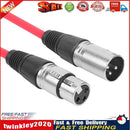 1m XLR 3Pin Cable Male to Female Shielded Microphone Wire Cord (Red) Newly