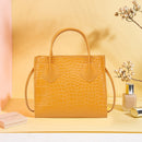 Retro Alligator PU Women Shoulder Totes Bag Female Portable Solid Color Handbags
