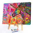 Oil Paint By Numbers Picture DIY Painting Doodle Abstract Acrylic Paint Decor