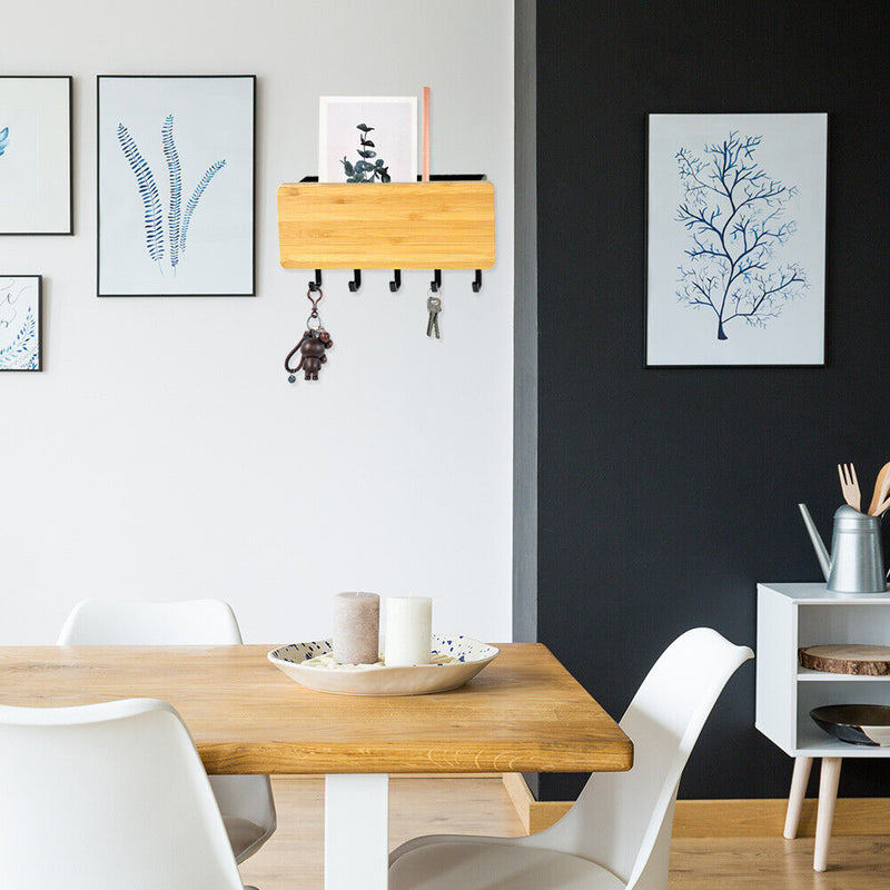 Wooden Door Back Storage Rack Key Hanger Decorative Small Wall Hook (NO 2) Newly