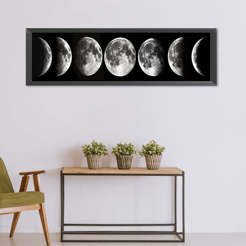 5D DIY Diamond Painting Full Square Drill Moon Phase Wall Decor Rhinestone Art