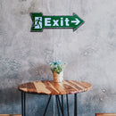 Special Shape Arrow Exit Metal Signs Retro Waterproof Door Hanging Board Newly