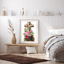 Full Cross Stitch 11CT Cotton Thread DIY Religion Printed Home Decoration Gifts