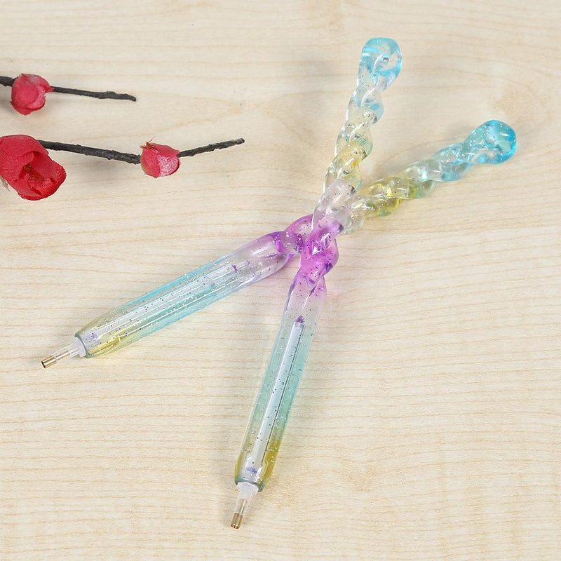 2pcs 5D DIY Diamond Painting Point Drill Pen Cross Stitch Mosaic Tools Newly