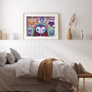 Full Embroidery Owl Pattern Stamped Canvas 11CT DIY Cross Stitch Kits Home Decor
