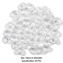 14mm Crystal Glass Diamond Octagonal Beads Home Ornaments (Transparent)