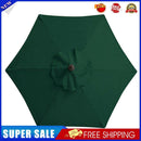 Sunshade Umbrella Cover Outdoor Garden UV Cloth (Dark Green 2.7m 6 Bone)