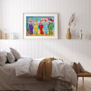 Women on Beach Colouring Oil Canvas Picture DIY Hand Painted Paint By Number Kit