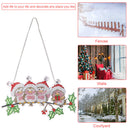 DIY Applique Diamond Four Snowman Wall Hanger Acrylic Craft Kit Pendant Newly