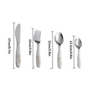 Stainless Steel Spoon Fork Set Children Tableware Kid Cutlery Baby Flatware