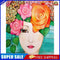 Flower Beauty Oil Paint By Numbers Set Canvas Drawing DIY No Frame (M849)