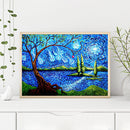 Full Drill Mosaic Rhinestone Picture DIY Living Tree Diamond Painting Wall