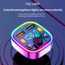 Car Bluetooth Compatible 5.0 FM Transmitter LED Display Car Accessory
